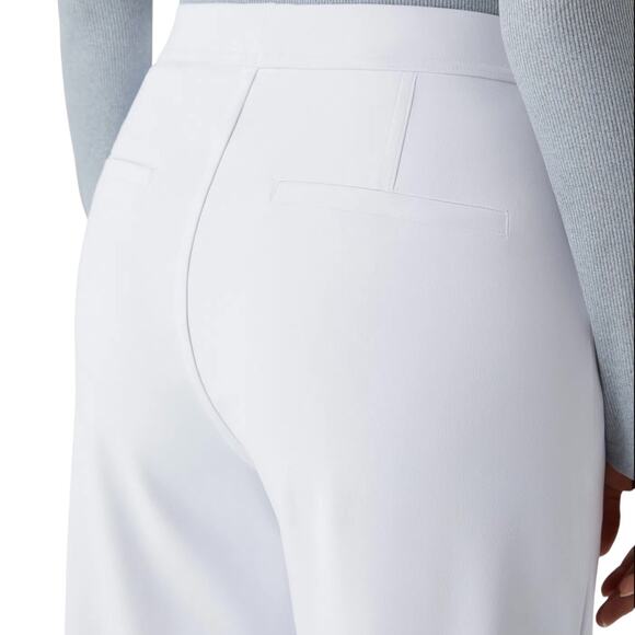 HALARA White Performance‎ ecocloudful™ Fabric Work Pants Women's sz Small | NWT - Picture 3 of 7